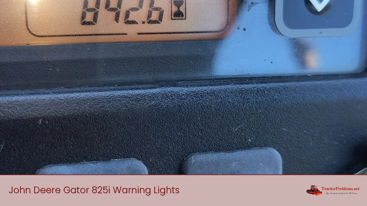 John Deere Gator 825i Warning Lights
