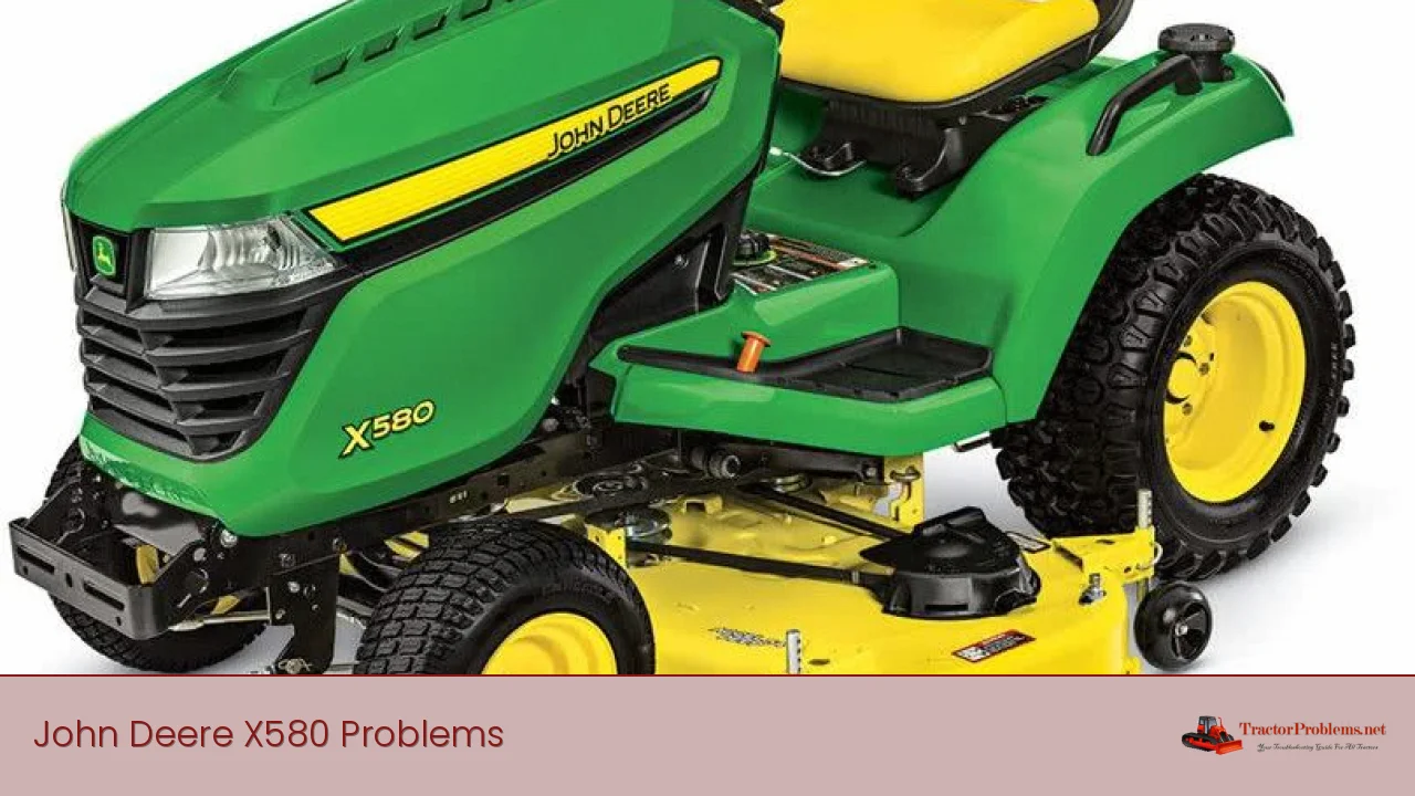 John Deere X580 Problems
