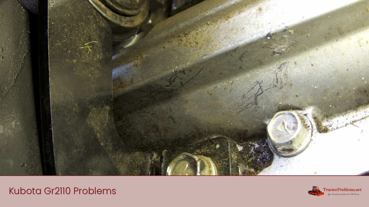 Kubota Gr2110 Problems