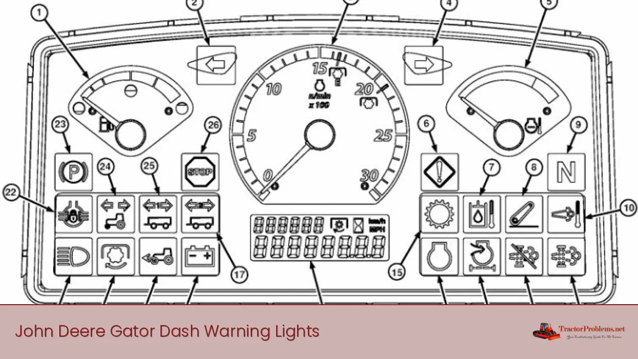 John Deere Gator Dash Warning Lights